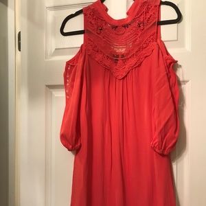 AS U WISH Dress cold shouldered size small